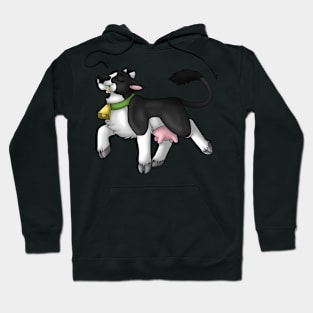 Happy Moo: Blaze Black Hoodie